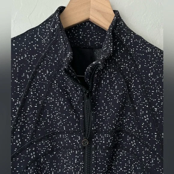 Lululemon define jacket black white dot 6